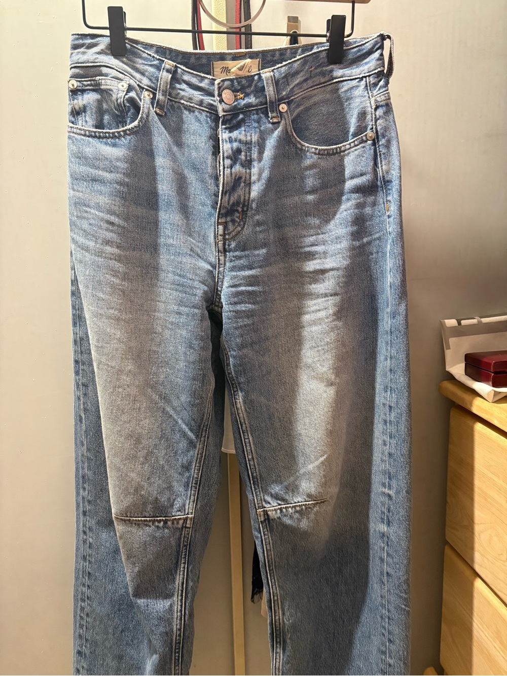 Madewell Light Blue Barrel High-Rise Jeans